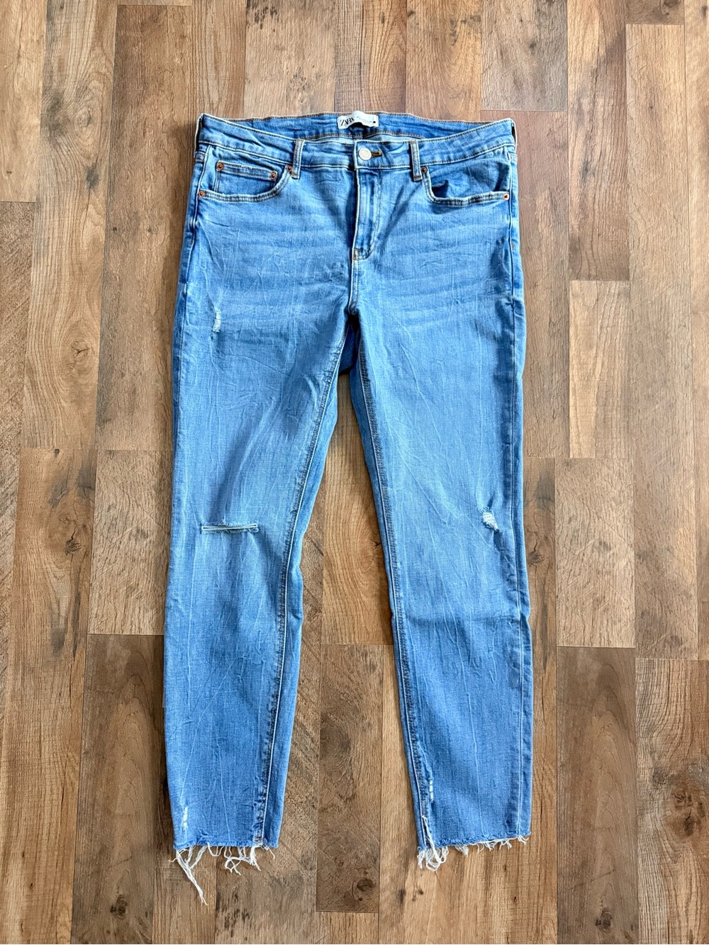 Zara High-Rise Ankle Skinny Jeans - 12